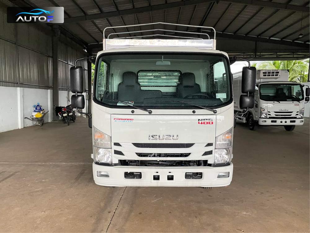 Xe tải Isuzu NPR 400 thùng bạt bửng nhôm (3.5T - 4T) dài 5.1 mét