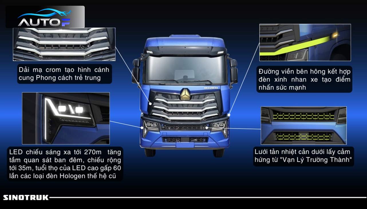 Howo Max 4 chân (18 tấn, dài 9.7m)